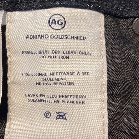 AG Adriano Goldschmied NWOT The Farrah Skinny Ankle high rise black jeans 29R - Picture 9 of 12